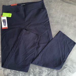 Hilary Radley Mid Rise Pull on Navy Pant size M NWT